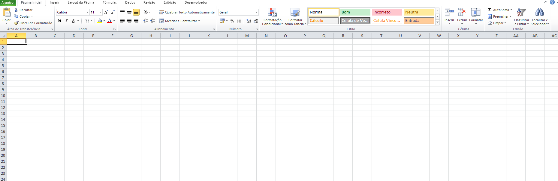 Exemplo de planilha de controle financeiro